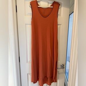 Terracotta Sleeveless Maxi Dress